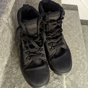 Dr. Martens combat / lace up material boots size 8